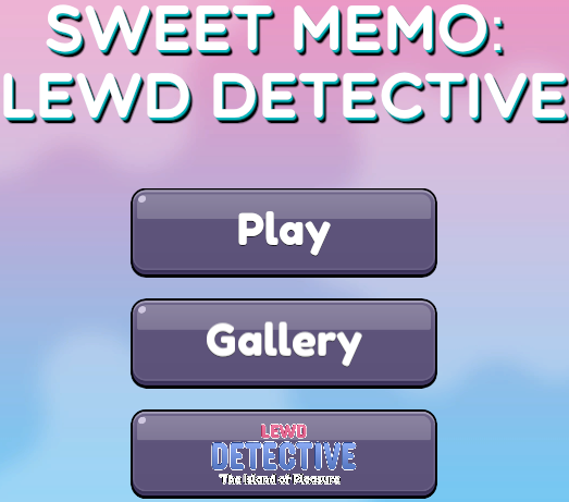 Sweet Memo Lewd Detective poster