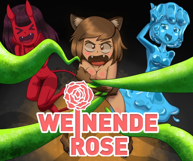 Weinende Rose poster