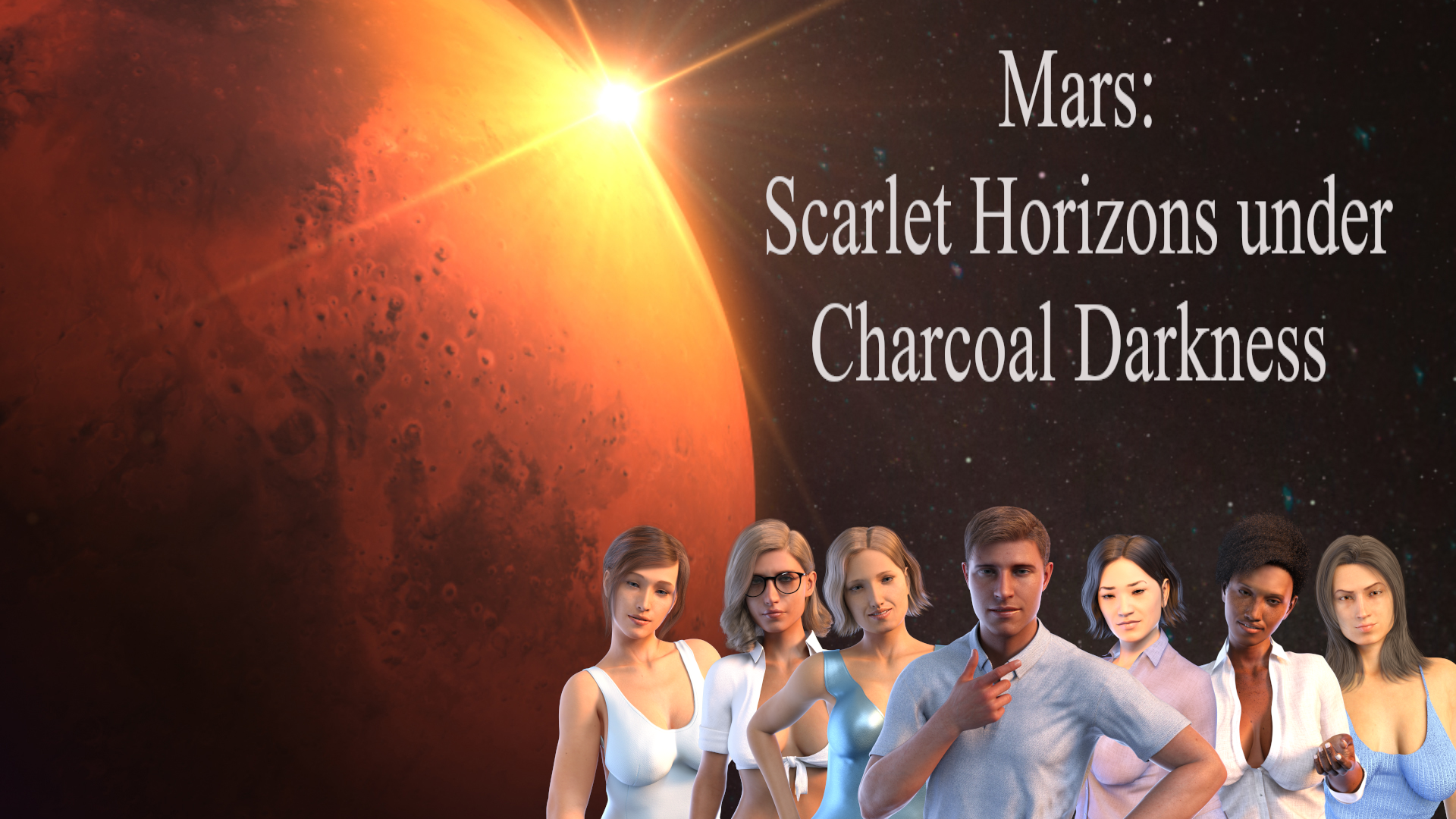 Mars: Scarlet Horizons Under Charcoal Darkness poster