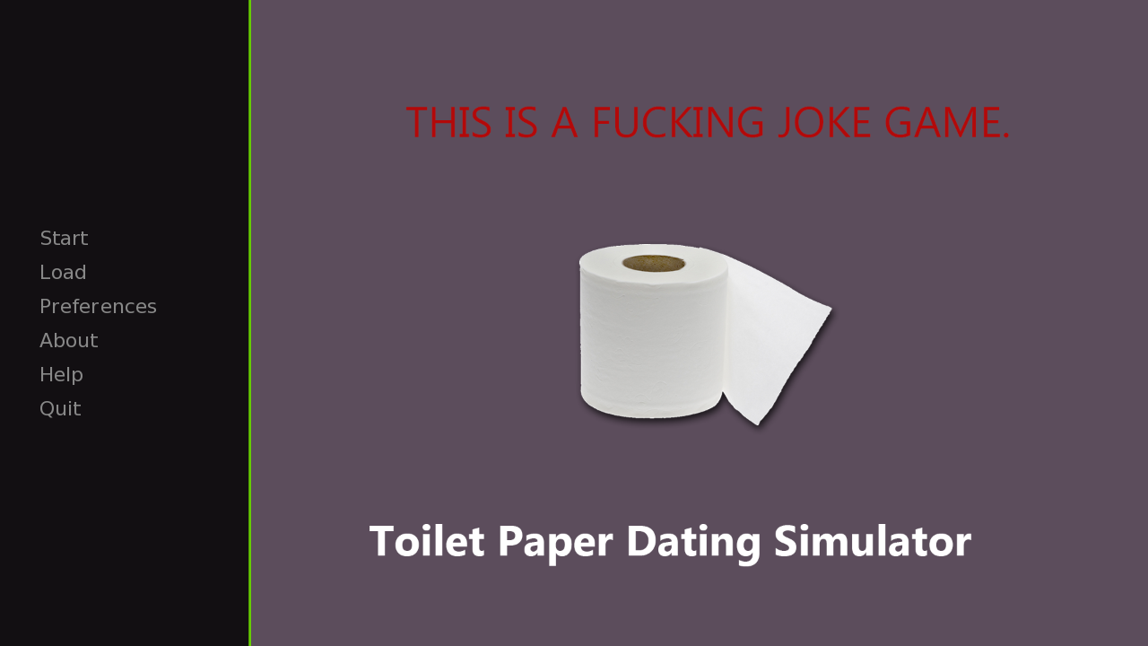 Toilet Paper Dating Simulator poster