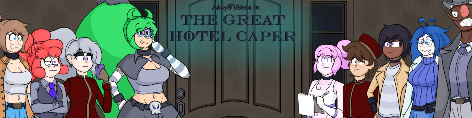 Abby & Veleno in The Great Hotel Caper poster