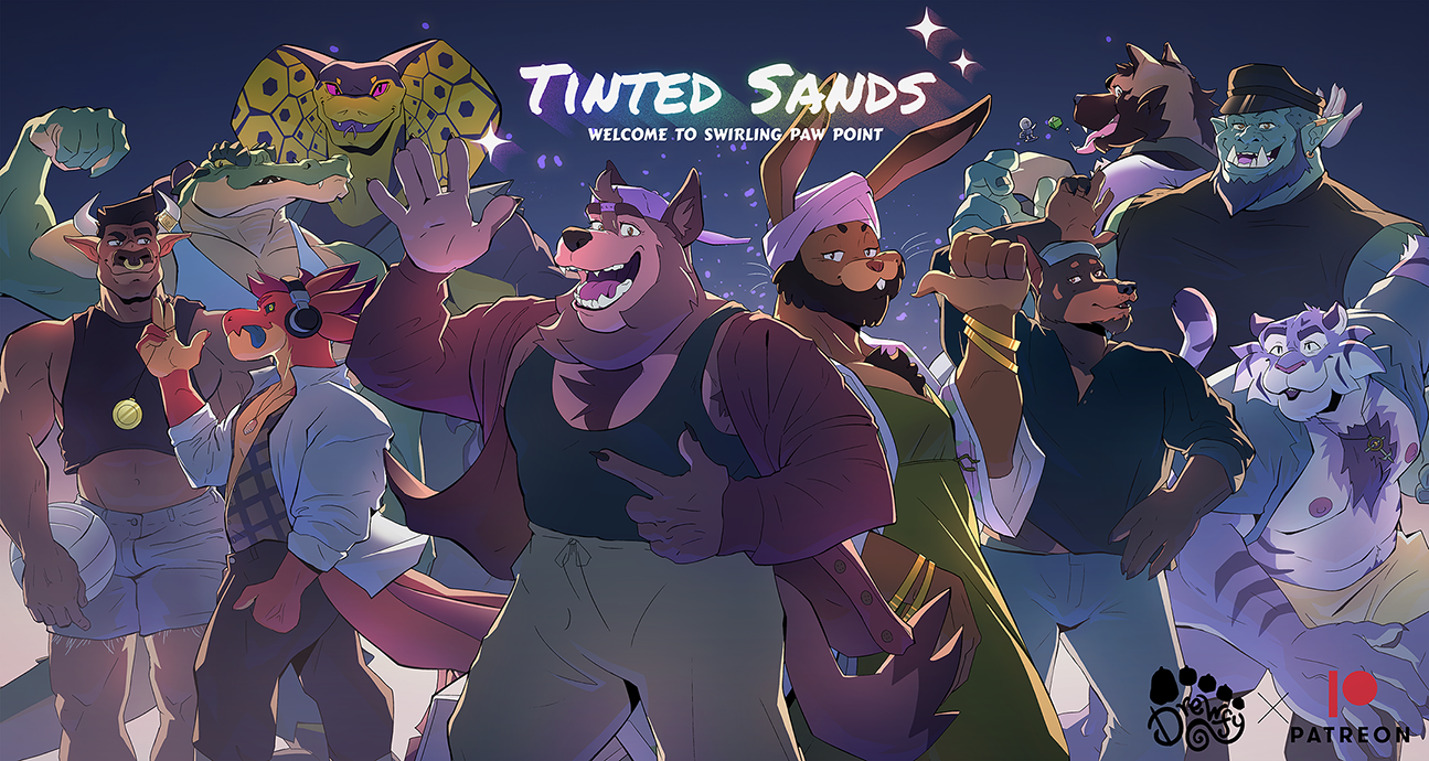 Tinted Sands: Welcome to Swirling Paw Point poster