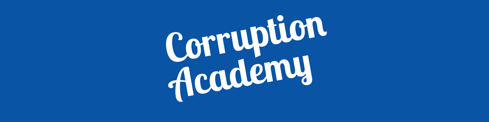 Corruption Academy poster