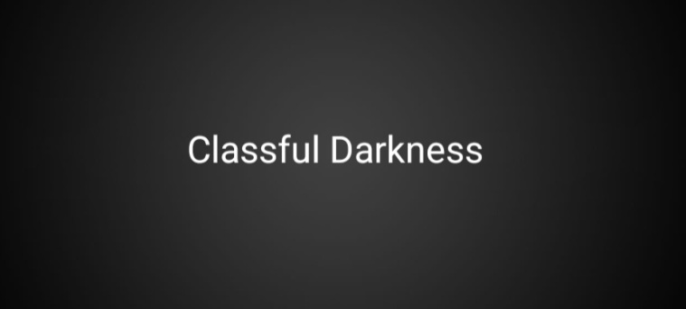 Classful Darkness poster