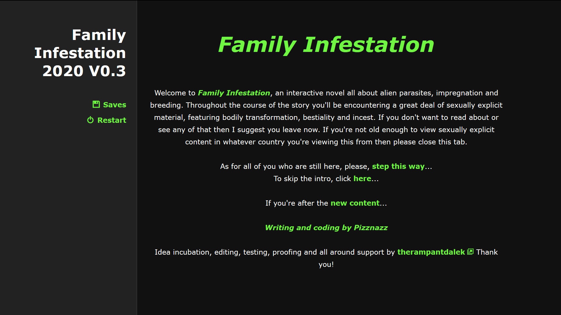 Family Infestation poster