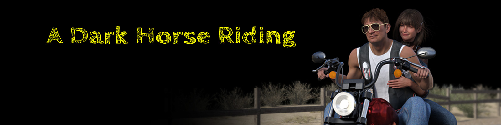 A Dark Horse Riding poster