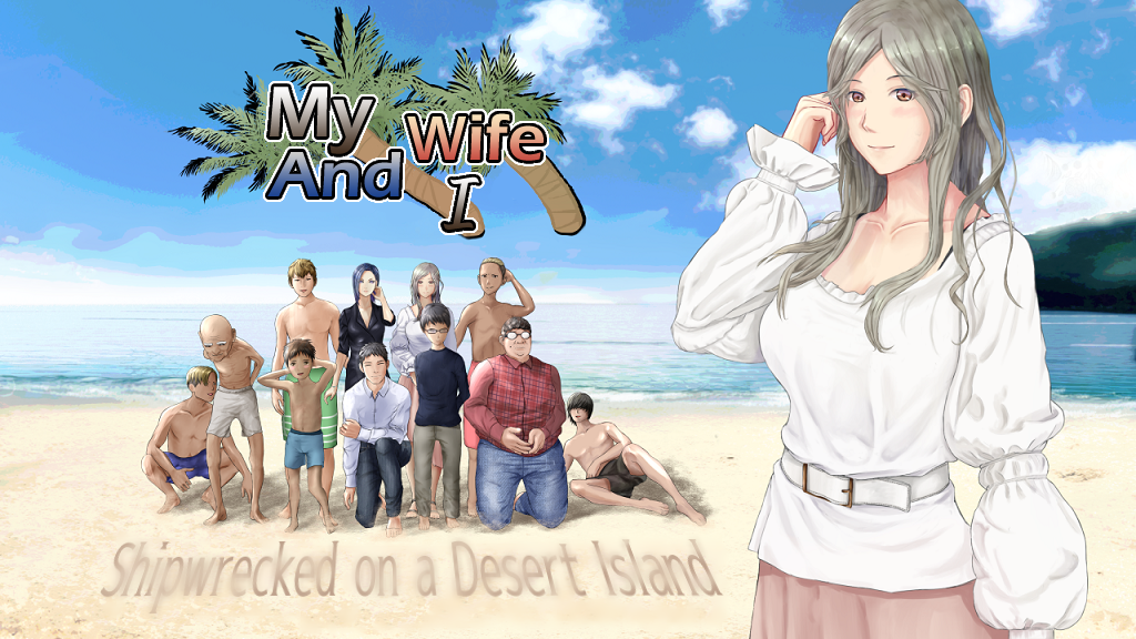 My wife and I ～Shipwrecked on a Desert Island poster