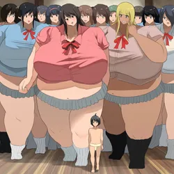 Just simply joining a giantess women's sumo wrestling club screenshot