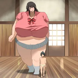 Just simply joining a giantess women's sumo wrestling club screenshot