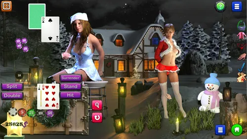 Strip Black Jack - Santa Babe screenshot 3