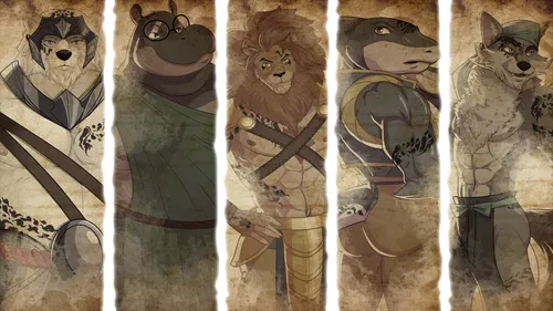 Burrow of the Fallen Bear: A Gay Furry Visual Novel screenshot 0