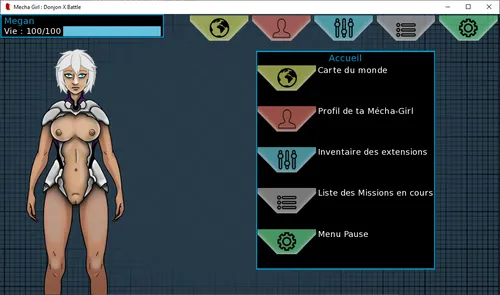 Mecha Girl : Donjon X Battle screenshot 3