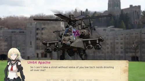 Attack Helicopter Dating Simulator screenshot 1