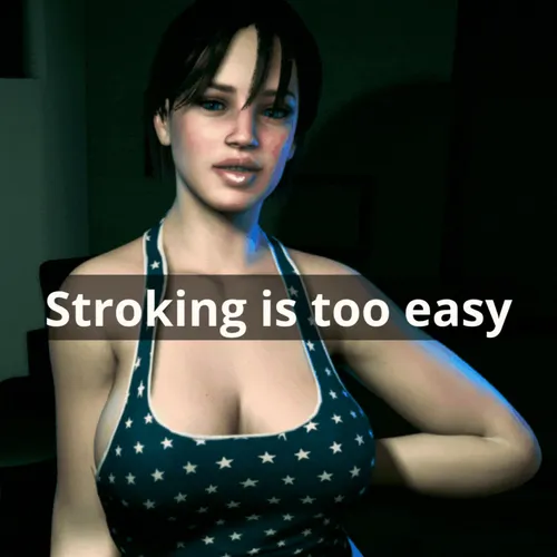 Stroking is too easy poster
