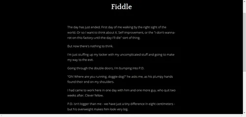 “Fiddle” – an interactive story 1.0