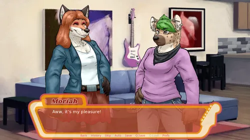 Chord Progressions, Furry Visual Novel screenshot 2