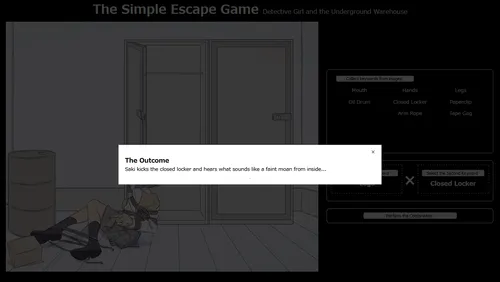 The Simple Escape Game ~Detective Girl and the Underground Warehouse~ screenshot 0