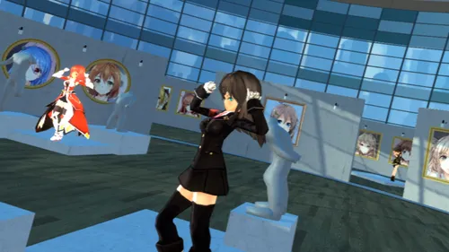 VR GALLERY - Cute Anime Girl Exhibition screenshot 1