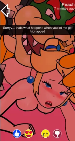 Bowser x Peach: Superstar Sexting screenshot