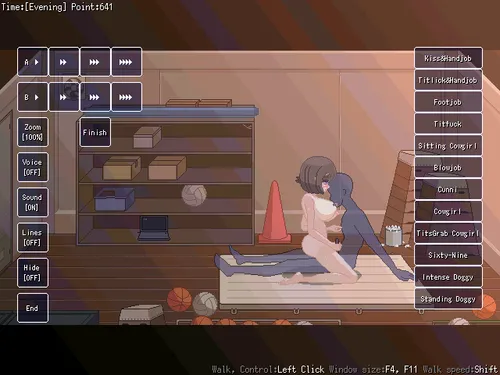 Huge-Tits Senpai's Reverse-NTR Seduction! Pixel-Sex Life Sim! screenshot 7